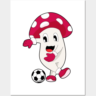 Mushroom Soccer Soccer player Posters and Art